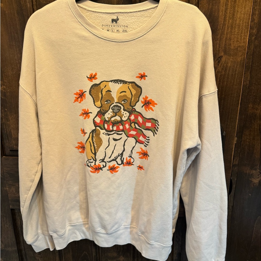 Autumn Dog Graphic Sweatshirt